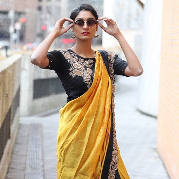 Crepe Sarees | Pure Crepe Silk Sarees Online – Pure Elegance