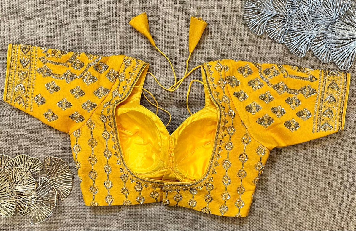 mustard yellow blouse