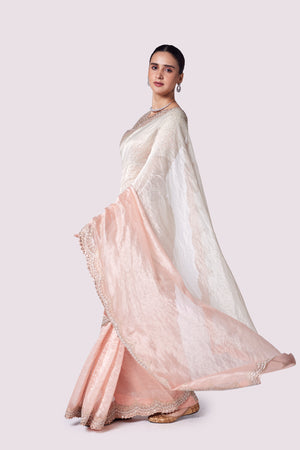 Shop beautiful ombre embroidered tissue saree online in USA with blouse. Look your best at parties and weddings in beautiful designer sarees, embroidered sarees, handwoven sarees, silk sarees, organza saris from Pure Elegance Indian saree store in USA.-saree