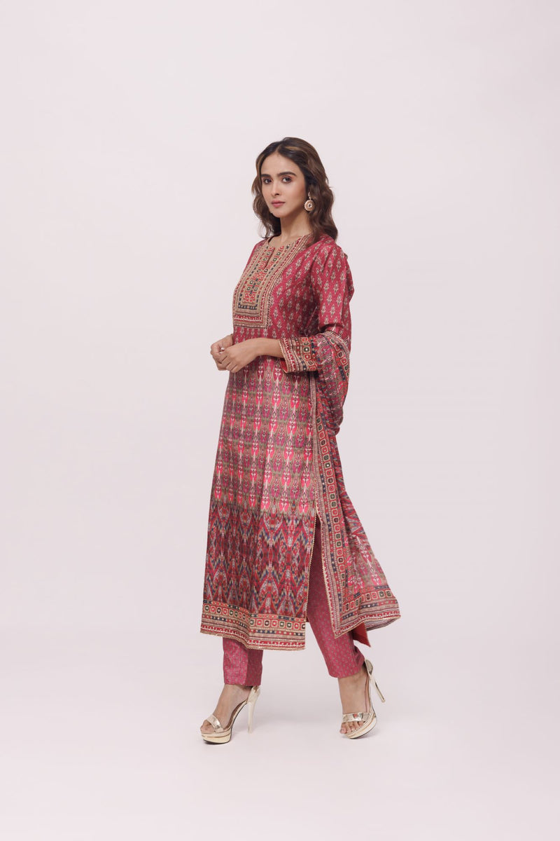 Banana Crepe Burnt Umber C Pant