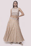 Shop the Look your best on wedding occasions in this multicolored pastel print lehenga with sequin, mirror, and cheed work. Dazzle on weddings and special occasions with exquisite Indian designer dresses, sharara suits, Anarkali suits, bridal lehengas, and sharara suits from Pure Elegance Indian clothing store in the USA. Shop online from Pure Elegance.