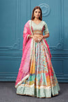 Buy a pastel multicolor embroidered lehenga online in the USA. Look royal at weddings and festive occasions in exquisite designer sarees, gowns, anarkalis, lehengas, blouses, from Pure Elegance Indian saree store in the USA. 