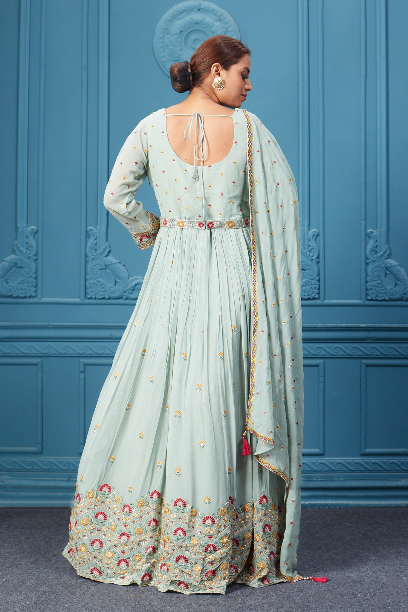 Beautiful Designer Anarkali Sharara Suit – Anant Tex Exports Private Limited