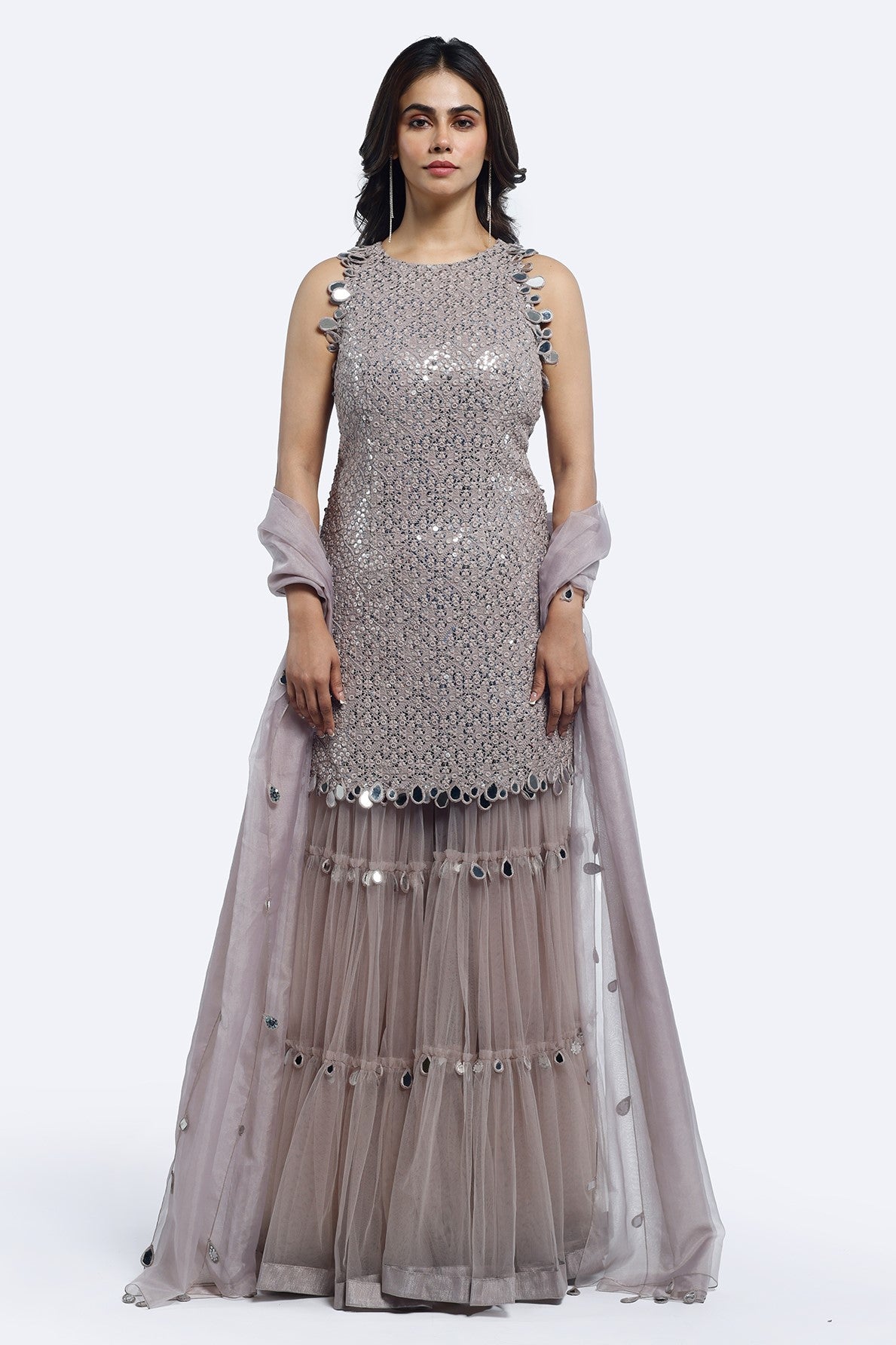 Buy Grey Mirror Work Georgette Net Sharara Suit Online in USA Pure Elegance Buy Grey Mirror Work Georgette Net Sharara Suit Online in USA Pure Elegance