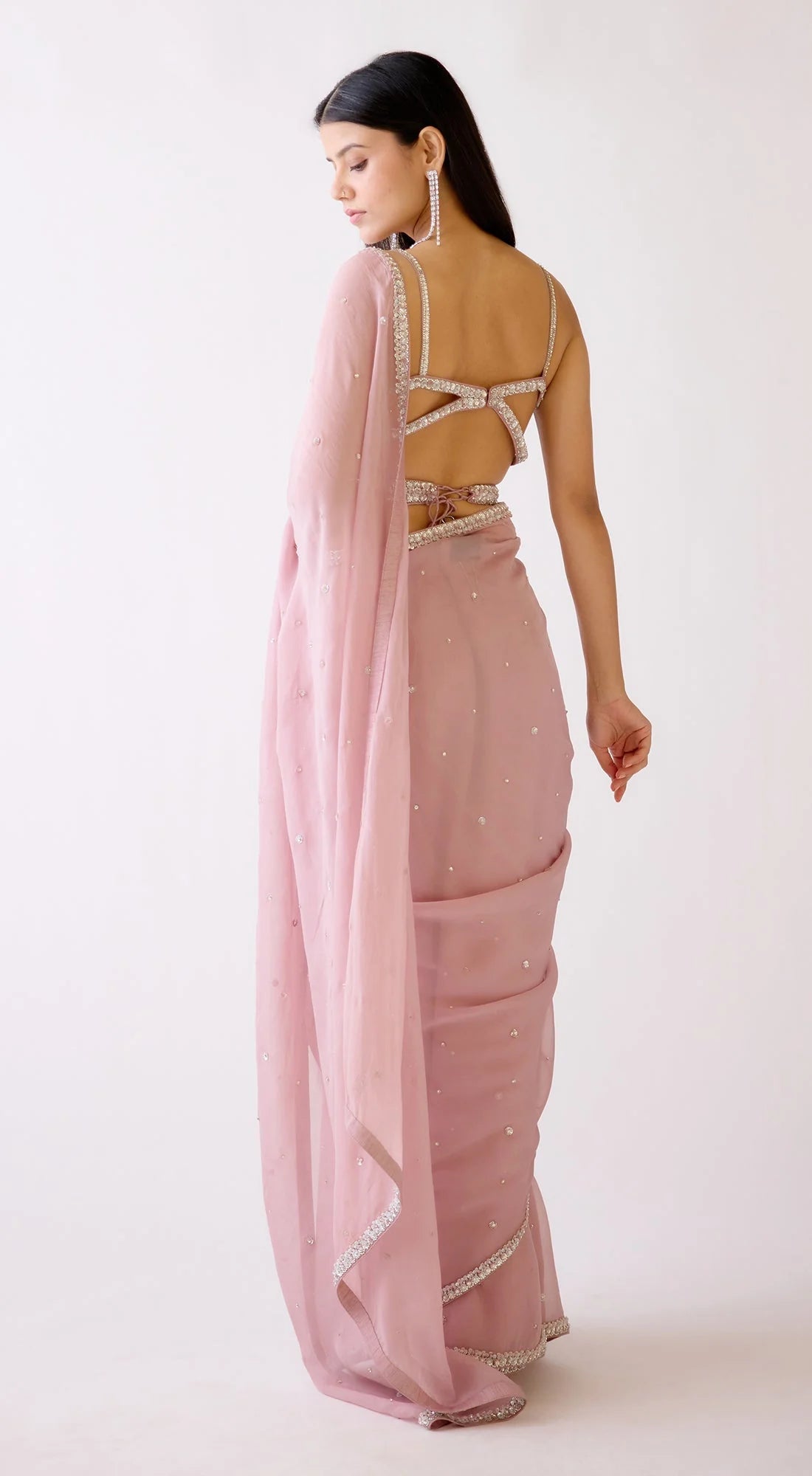 90Y049E- Georgette designer  Saree with Blouse