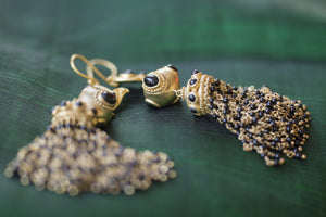 20a173-silver-gold-plated-amrapali-earrings-tassel-black-bead-earrings-alternate-view
