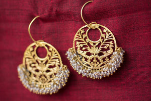20a416-silver-gold-plated-amrapali-cut-work-bead-earrings-alternate-view