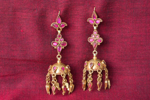 20a426-silver-glass-plated-amrapali-earrings-glass-chandelier