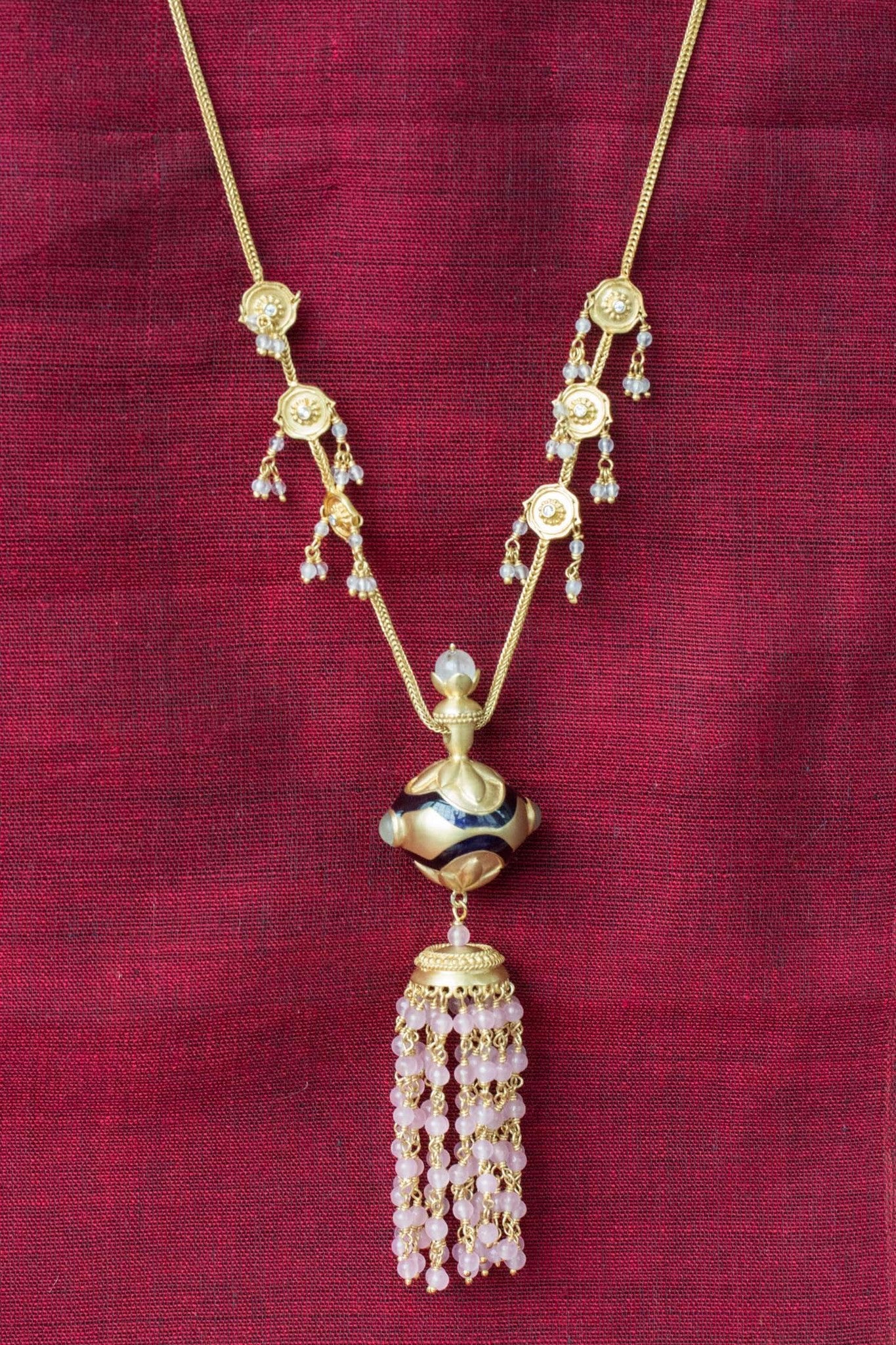 20a428-silver-gold-plated-amrapali-necklace-rose-quartz-tassel