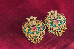 20a430-silver-gold-plated-amrapali-earrings-multi-color-enamel-zircon