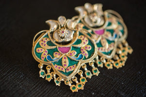 20a430-silver-gold-plated-amrapali-earrings-multi-color-enamel-zircon-alternate-view