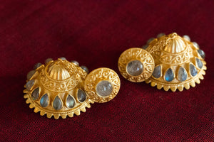 20a446-Silver-Gold-Plated-Amrapali-Earring-Moonstone