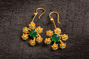 20a463-silver-gold-plated-amrapali-earrings-green-onyx-floral