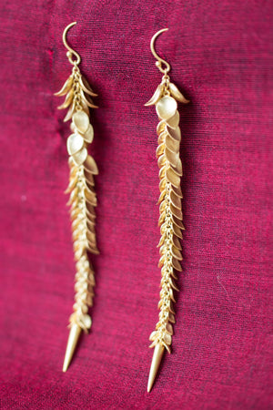 20a468-silver-gold-plated-amrapali-earrings-leaf-motif-drop-alternate-view