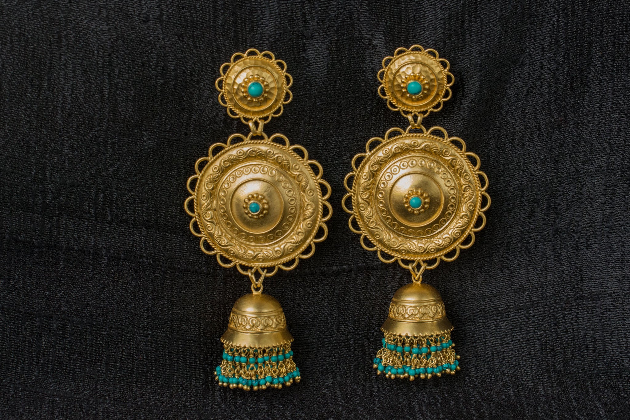 20a529-silver-gold-plated-amrapali-earrings-raised-design-chandelier-turquoise