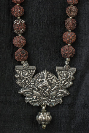 20a552-silver-amrapali-necklace-embossed-rundrukash-shivas-tears-alternate-view