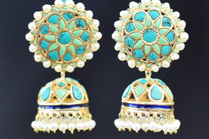 20a623-silver-gold-plated-turquoise-amrapali-earrings-B