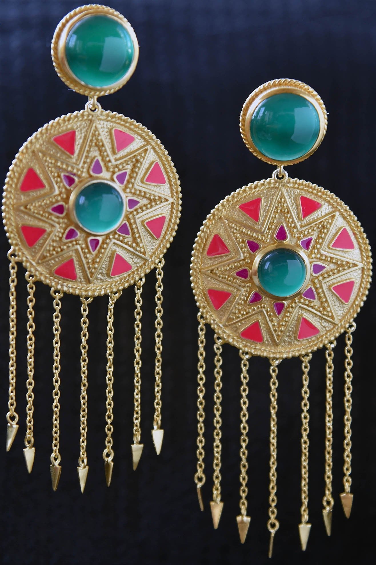 20A841 Colorful & Contemporary Amarpali Earrings