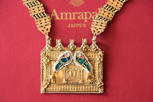 Buy silver gold plated colored glass and pearl Amrapali traditional necklace online in USA from Pure Elegance. Complete your traditional look with an exquisite collection of Indian silver gold plated jewelry, wedding jewelry, silver gold plated necklaces and much more from our Indian fashion store in USA. -flatlay