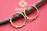 Shop Amrapali gold plated multicolor stone hoops online in USA. Be the center of attraction at weddings and festive occasions in the exquisite Indian jewelry, golden plated jewellery, gold plated earrings, silver jewelry, silver earrings from Pure Elegance India fashion store in USA.-full view