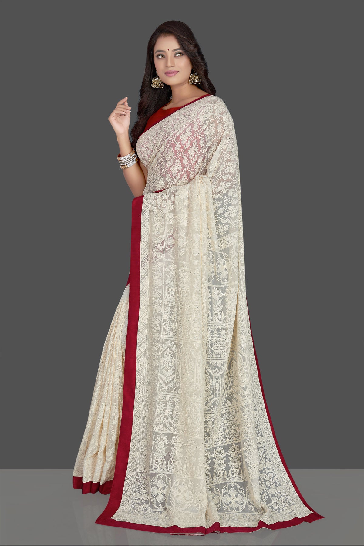 Beautiful sari | Elegant saree, Saree dress, Saree blouse designs