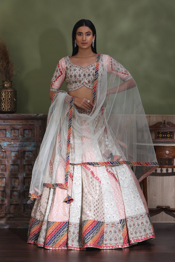 Pakistani Designer Hyderabadi Khada Dupatta Lehenga Saree Buy Online