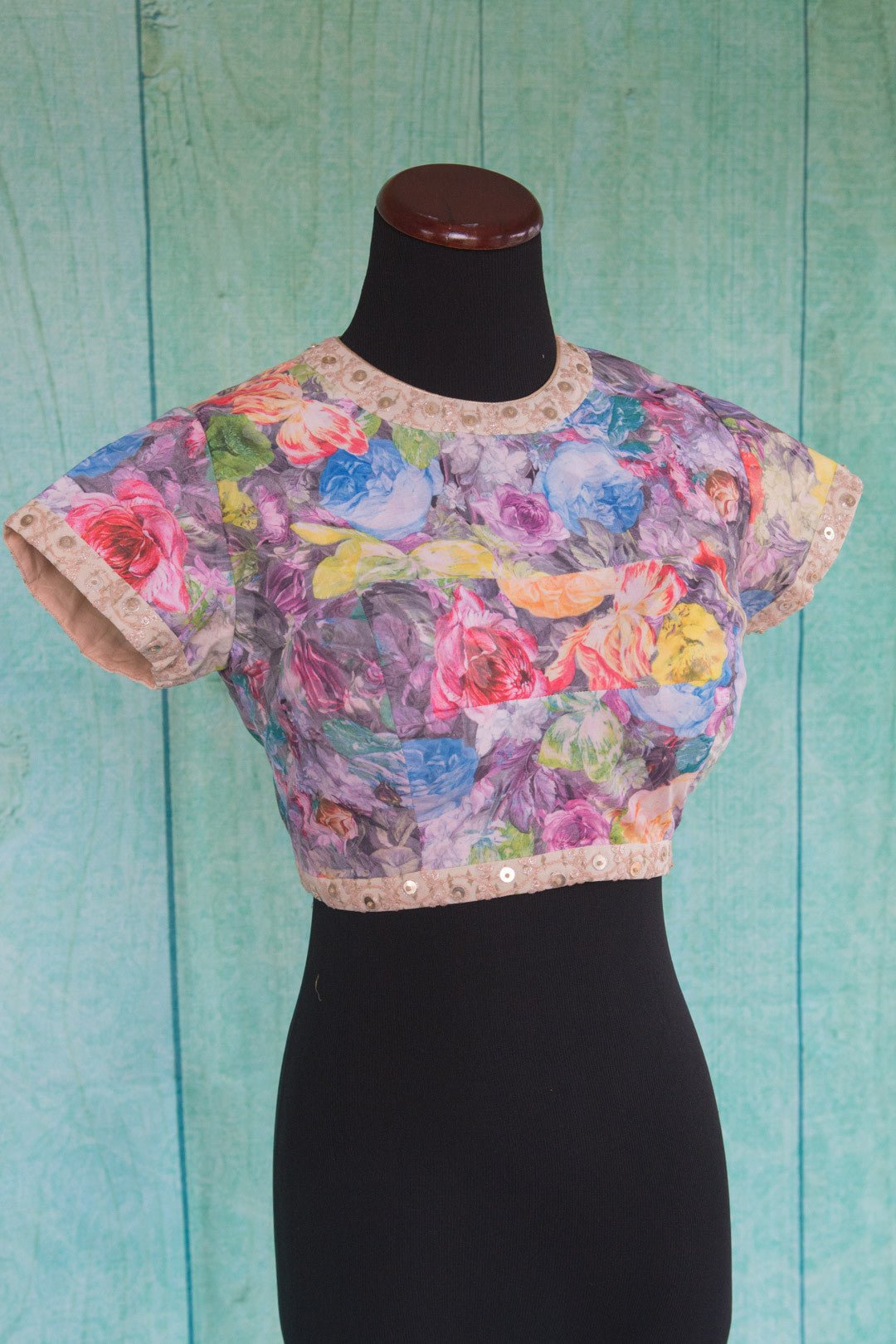 401127-blouse-short-sleeve-multi-color-floral-cutout-back-top-view