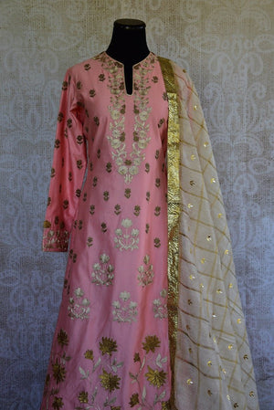 501341, Shop this ethnic Indian kurta and set from Pure Elegance online or from our store in USA. It is ideal for any wedding, reception, prom, sangeet or engagement. Close up.