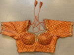 50w473-RO  Orange Indian Designer Saree Blouse