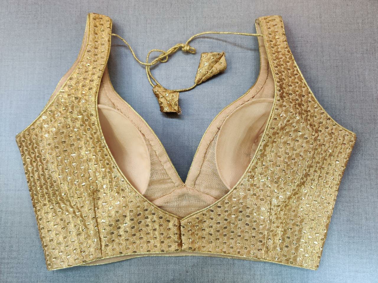 gold saree blouses