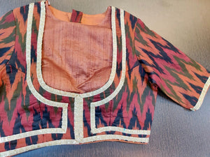 Multi Colour Ikkat Khandua Silk Saree | A420203405 – Priyadarshini Handloom