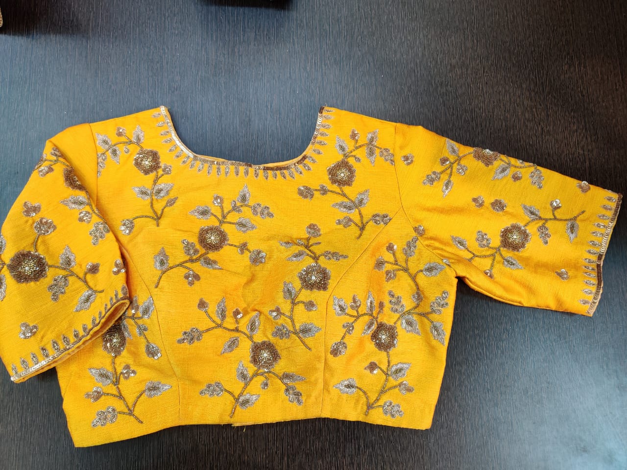 Yellow Embroidered Blouse Designs For Auspicious Occasions  Embroidered  blouse designs, Saree blouse designs latest, Stylish blouse design