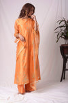 Buy beautiful orange tissue chanderi suit online in USA with palazzo and dupatta. Buy blue tissue chanderi suit online in USA with palazzo and dupatta. Be the talk of parties and weddings with exquisite designer gowns, Indian suits, Anarkali dresses, Indo-western dresses from Pure Elegance Indian clothing store in USA .Shop online now.-full view