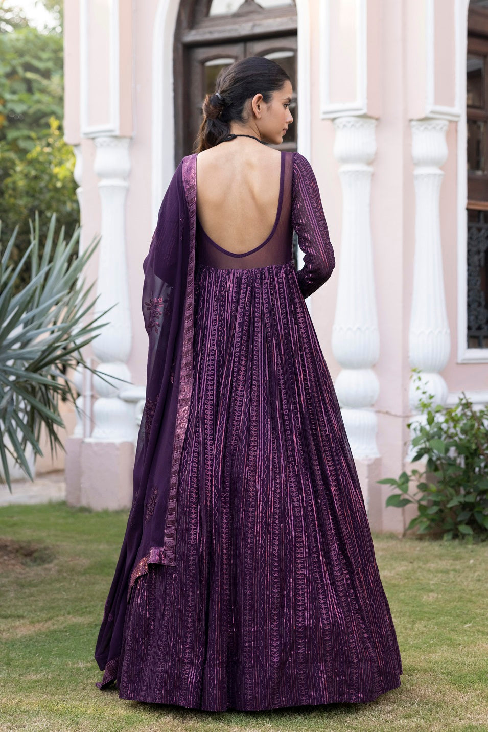 Buy HALFSAREE STUDIO Gray Latest Designer Gown with Dupatta in Net Online  at Best Prices in India - JioMart.