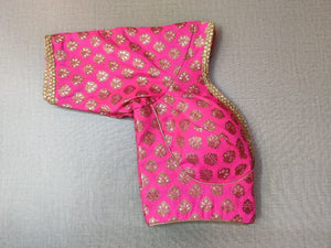50w221-RO  Pink Silk Designer Indian Saree Blouse