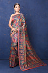 Buy stunning blue and multicolor Kani weave saree online in USA. Buy latest designer sarees, handloom saris, embroidered sarees, Bollywood sarees, fancy sarees for special occasions from Pure Elegance Indian fashion store in USA. Shop soft silk sarees, pure Banarasi sarees, cotton sarees, georgette sarees. -full view