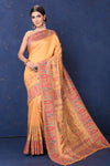 Shop stunning yellow Kani weave tussar muga silk saree online in USA. Buy latest designer sarees, handloom saris, embroidered sarees, Bollywood sarees, fancy sarees for special occasions from Pure Elegance Indian fashion store in USA. Shop soft silk sarees, pure Banarasi sarees, cotton sarees, georgette sarees. -full view