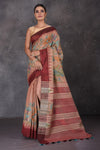 Buy beautiful dusty pink hand painted Kalamkari Gicha silk saree online in USA. Flaunt your ethnic style on special occasions with latest designer sarees, pure silk sarees, handwoven sarees, Kanchipuram silk sarees, embroidered sarees, georgette sarees, party sarees from Pure Elegance Indian saree store in USA.-full view