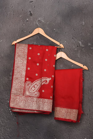 Shop stunning red embroidered organza saree online in USA. Enrich your ethnic wardrobe with traditional Indian sarees, designer sarees. embroidered sarees, pure silk sarees, handwoven sarees, Kanchipuram sarees, Banarasi saris from Pure Elegance Indian saree store in USA.-blouse