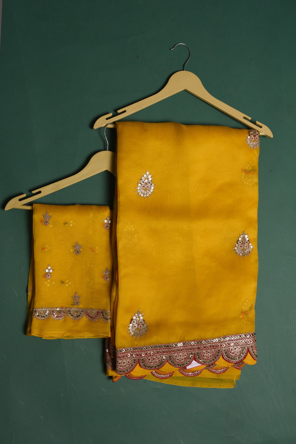 Shop stunning mango yellow embroidered organza saree online in USA. Be a vision of style and elegance at parties and special occasions in beautiful designer sarees, embroidered sarees, printed sarees, satin saris from Pure Elegance Indian fashion store in USA.-blouse