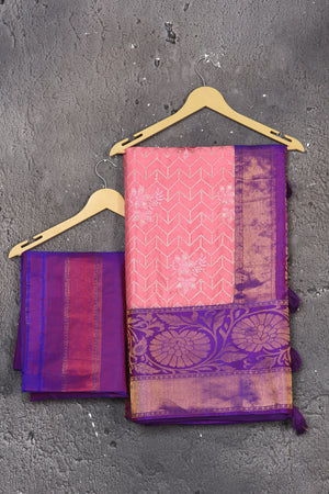 Buy this elegant purple and pink sequins georgette saree with heavy golden zari border online in USA. Create and establish a smashing influence on everybody by carrying this designer sequin georgette saree with your designer blouse. Shop designer sequins georgette with heavy border from Pure Elegance Indian saree store in USA.- Unstitched blouse.