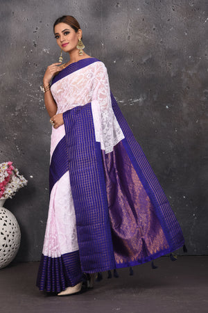 Buy Yellow Art Silk Cotton Printed Chikankari Sari Festive Wear Online at  Best Price | Cbazaar