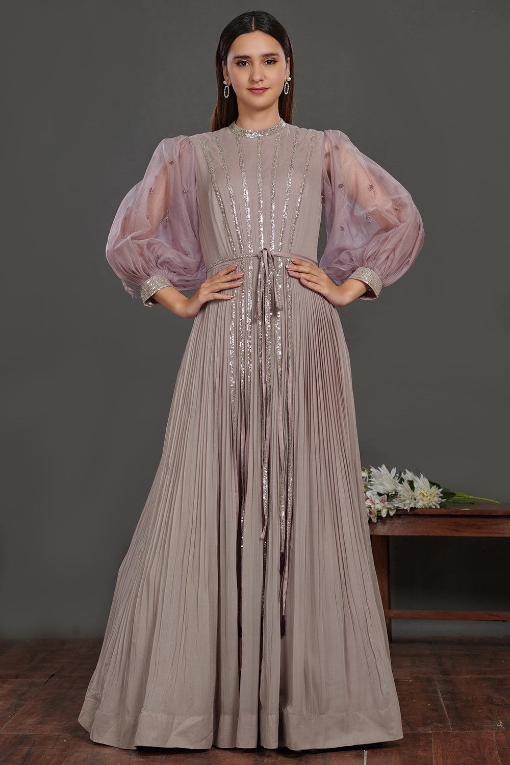 Buy Blue & Peach Raw silk Zardosi Embroidered Evening Gown Online | Evening  gowns, Evening gowns online, Gowns