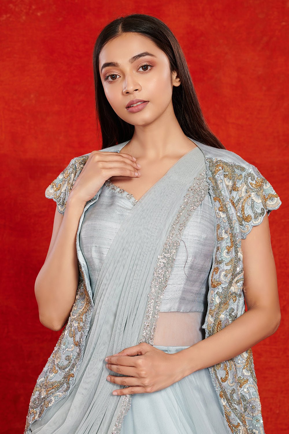 Shop Aqua Blue Satin Lehenga Online in USA with Embroidered Jacket Pure Elegance Shop Aqua Blue Satin Lehenga Online in USA with Embroidered Jacket Pure Elegance